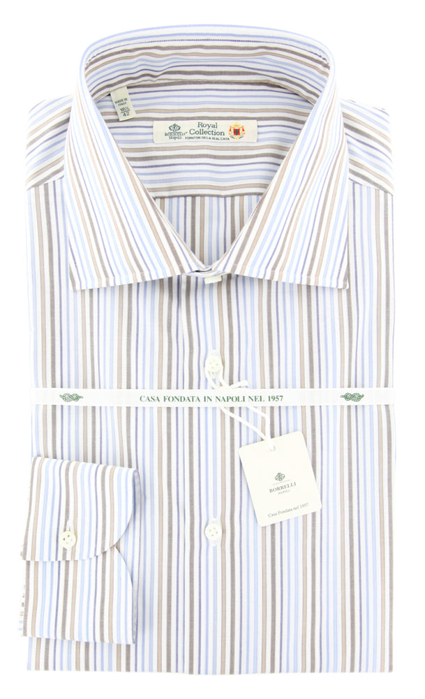 Luigi Borrelli Brown Shirt - Extra Slim