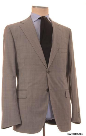Gray wool suit by Belvest