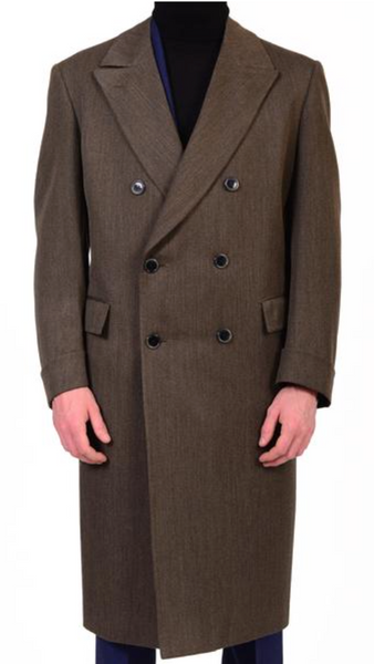 Double breasted polo coat by Brioni