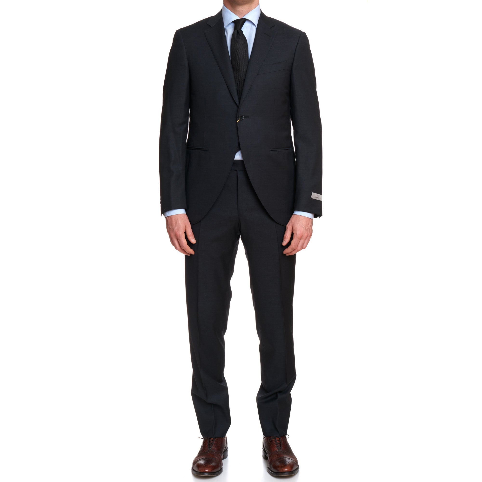CANALI Dark Gray Travel Water Resistant Wool 1 Button Suit EU 50 US 40 ...