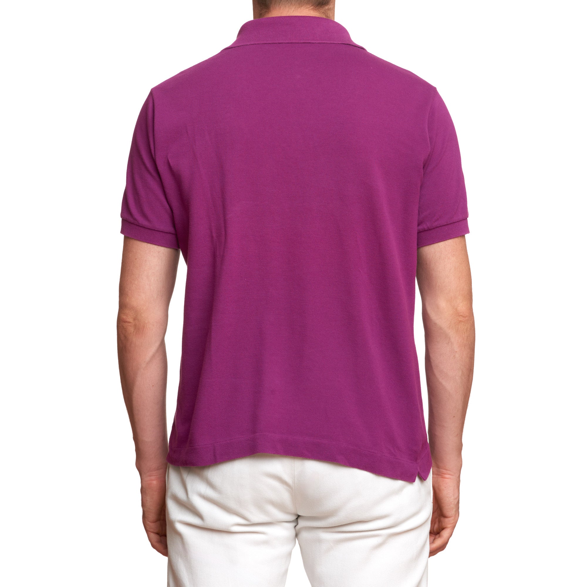 LACOSTE F5191 Devanlay Solid Purple Pique Cotton Short Sleeve Polo FR SARTORIALE
