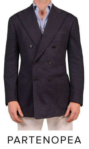 Double breasted sartoria partenopea blazer