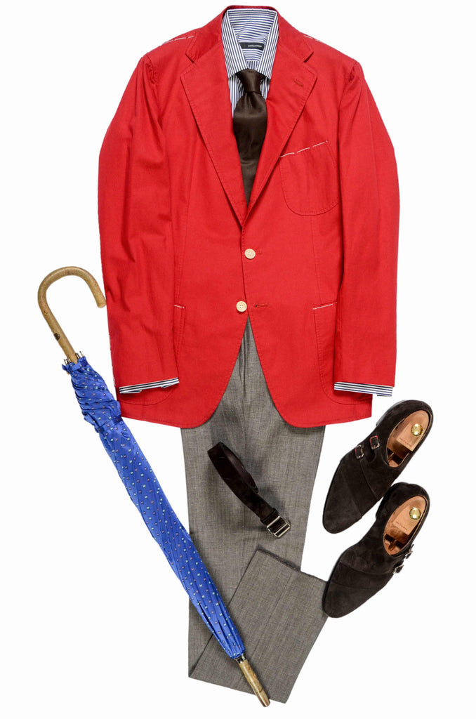 What to wear with a red sport coat