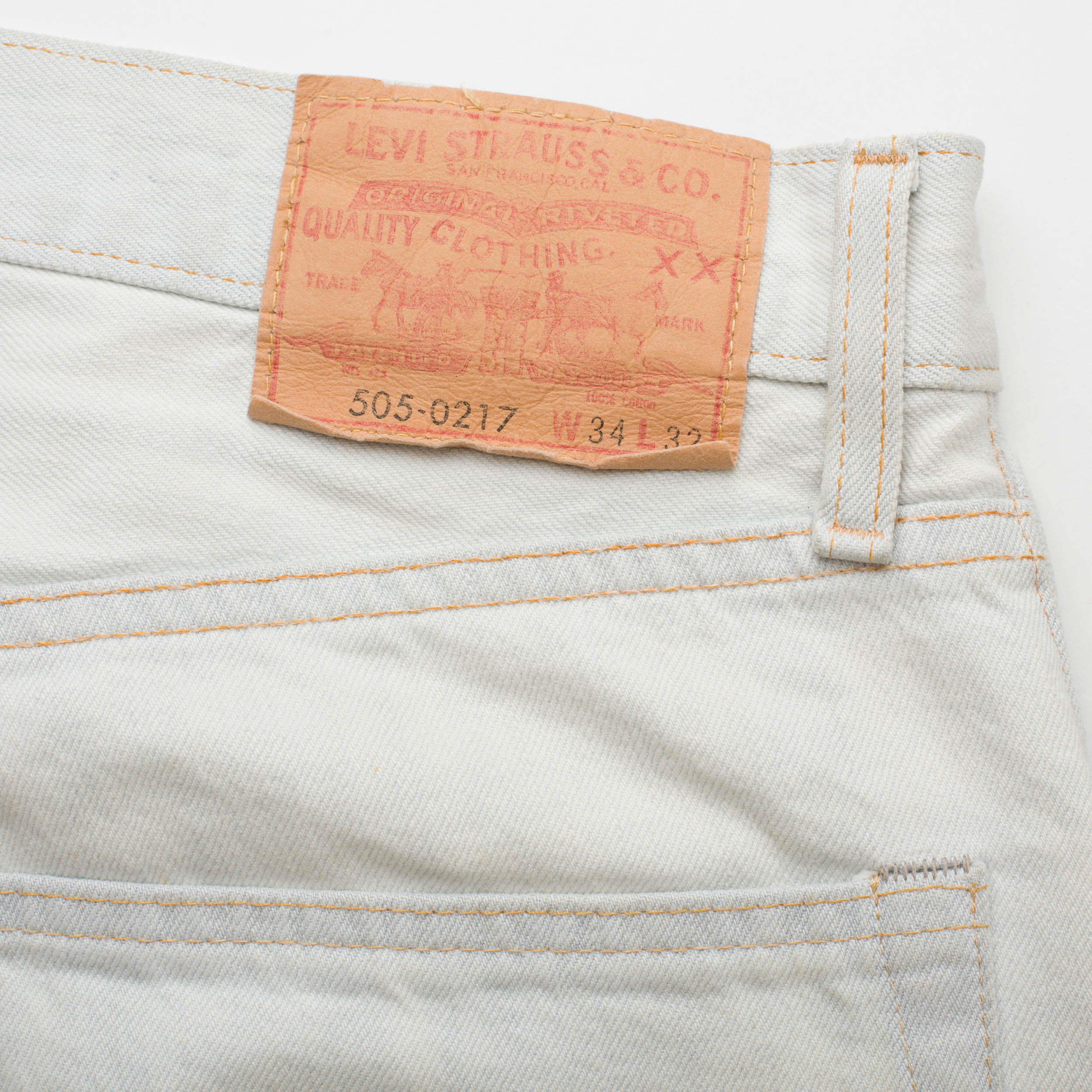 LEVI'S Vintage Clothing 505-0217 Light Denim Selvedge Slim Jeans W34 L –  SARTORIALE