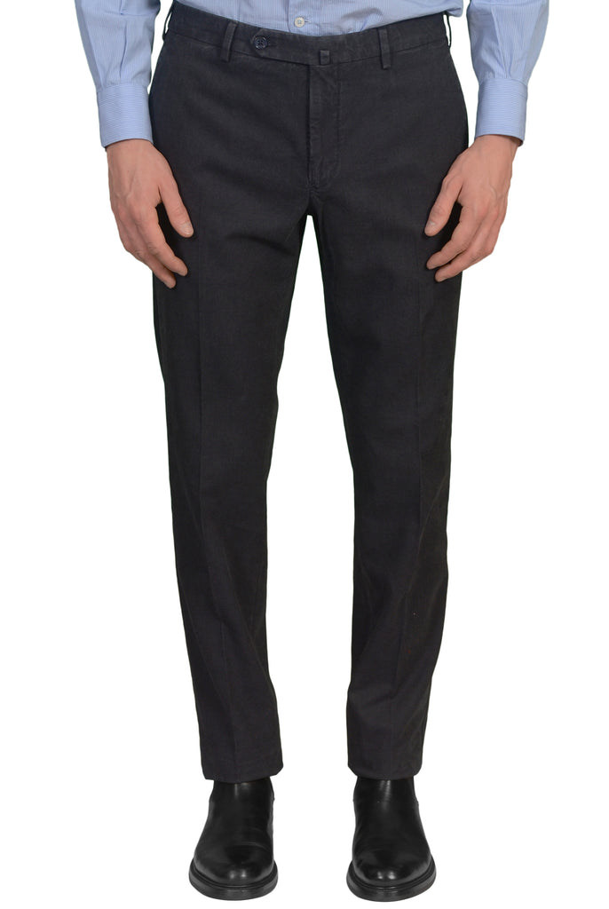 INCOTEX (Slowear) Charcoal Gray Cotton Flat Front Slim Fit Pants NEW ...