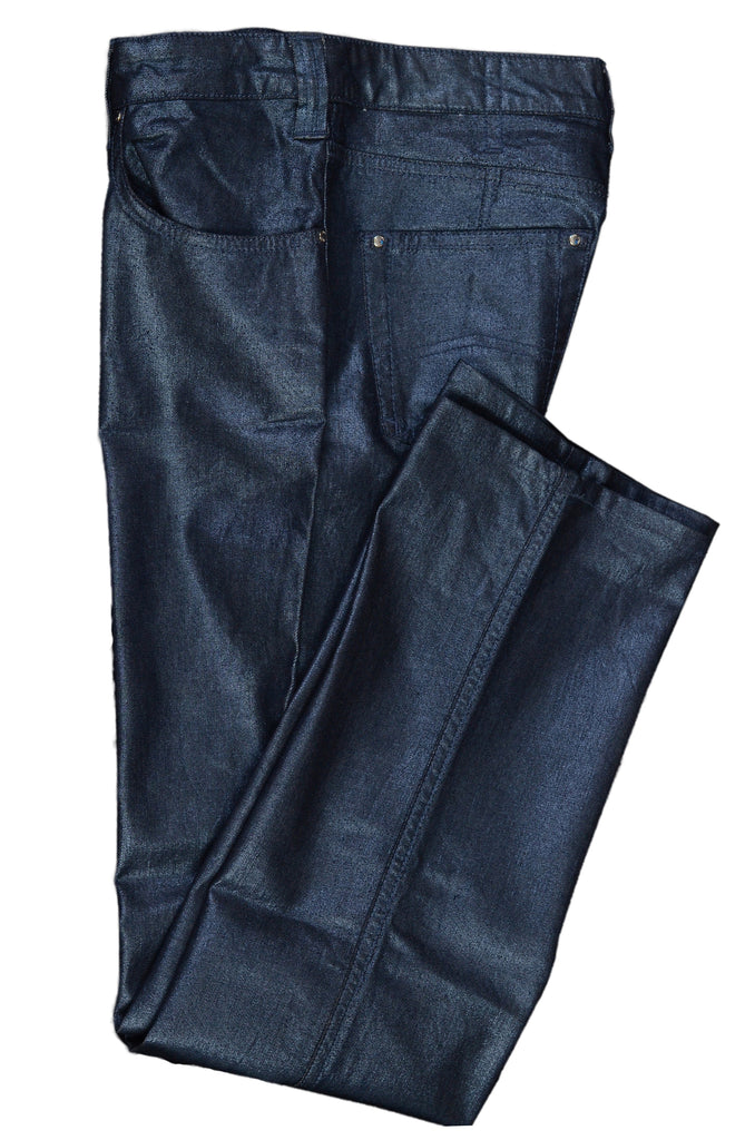 AJ ARMANI JEANS Blue Cotton Stretch 