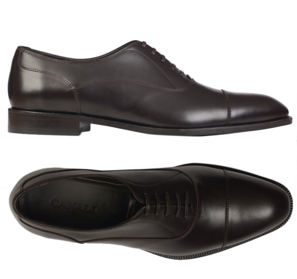 CANALI 1934 Dark Brown Calf Leather 