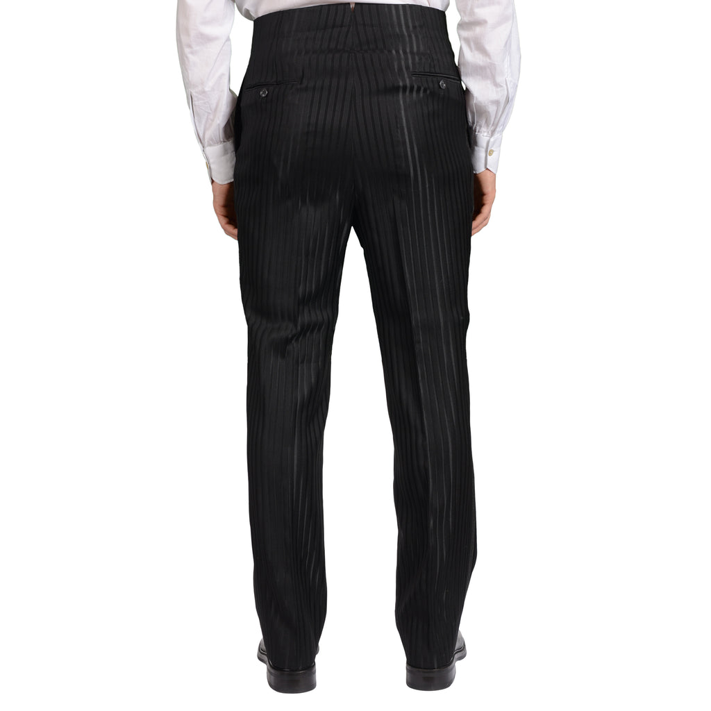 black striped dress pants