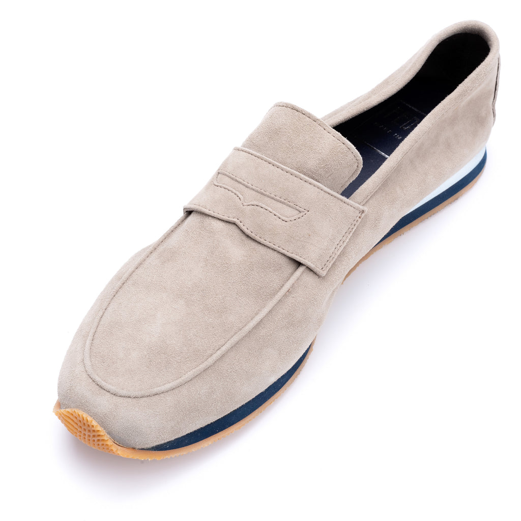 gray loafers