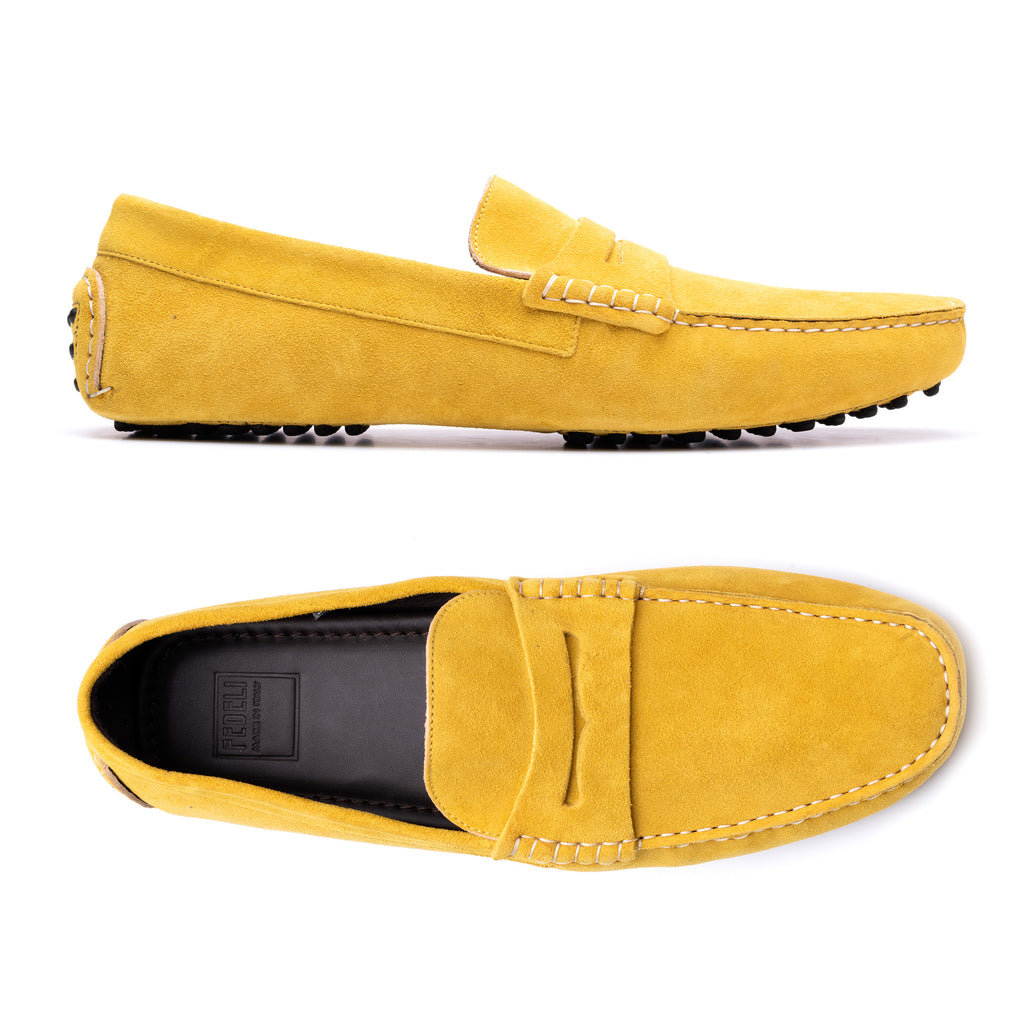 yellow moccasins