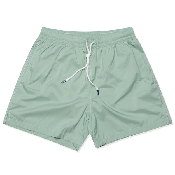 FEDELI Solid Light Olive Madeira Airstop Swim Shorts Trunks NEW ...
