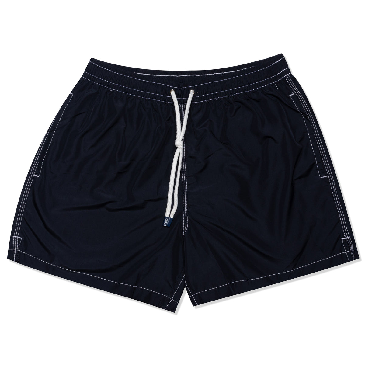 FEDELI Navy Blue Madeira Airstop Swim Shorts Trunks NEW – SARTORIALE