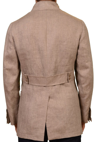 KITON Napoli Turquoise Silk Jacket Coat with Leather Details EU 50 NEW ...