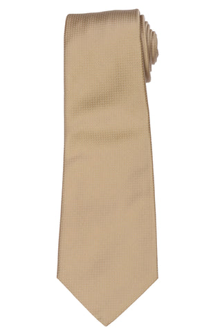 KITON Napoli Hand-Made Seven Fold Ivory Beige Plain Weave Silk Tie NEW ...