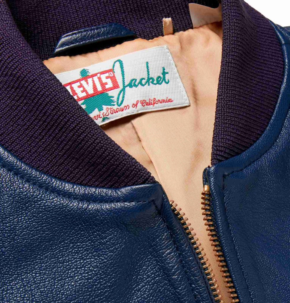 levi's bomber jacket blue