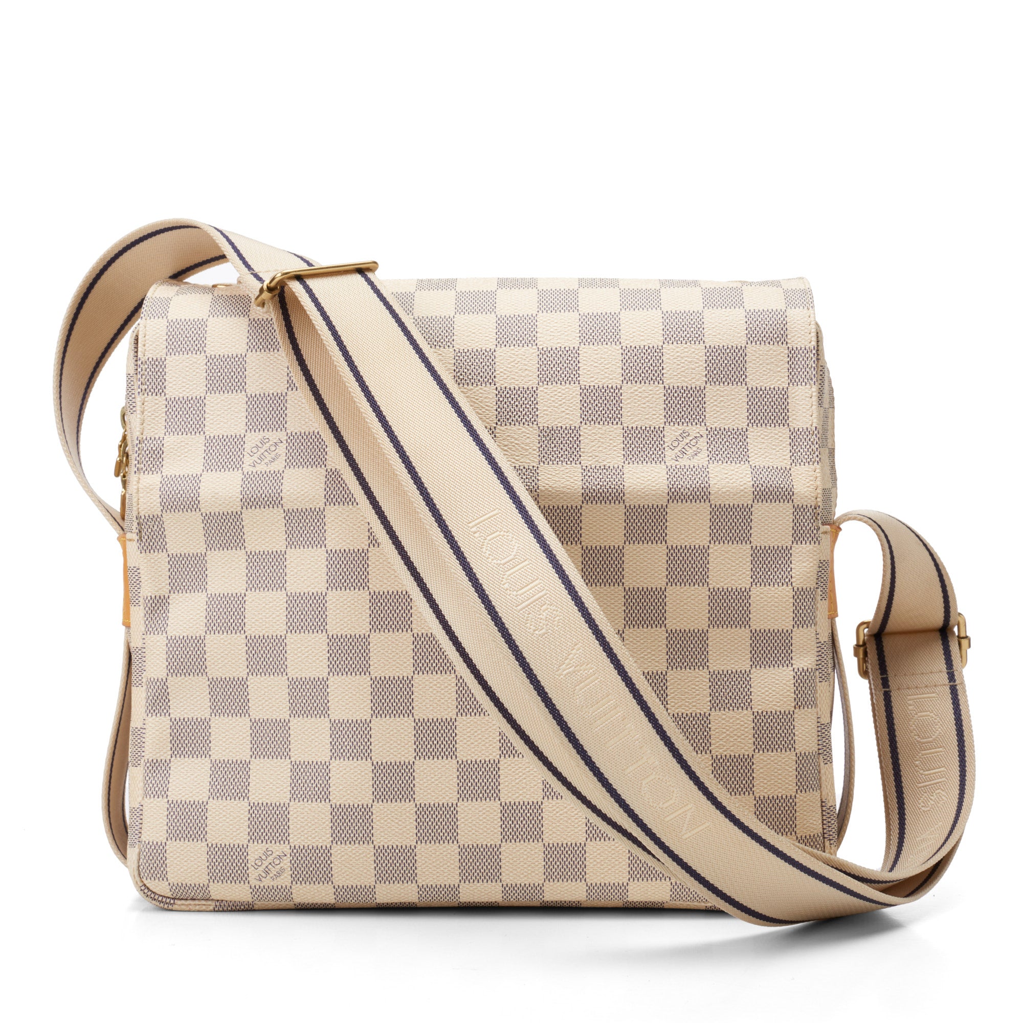 Louis Vuitton Vintage - Damier Azure Saleya GM Bag - White Ivory Blue -  Damier Canvas and Leather Handbag - Luxury High Quality - Avvenice