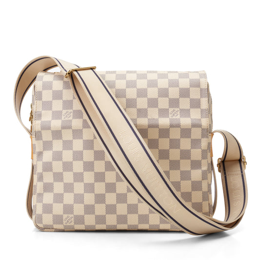 Louis Vuitton Saleya MM in Damier Azur Canvas and Vachetta Leather - Sindur  Style