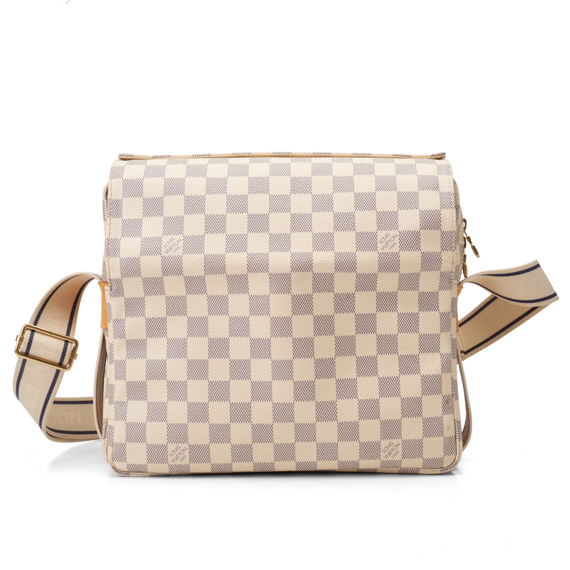 Louis Vuitton Vintage - Damier Azure Saleya GM Bag - White Ivory Blue -  Damier Canvas and Leather Handbag - Luxury High Quality - Avvenice