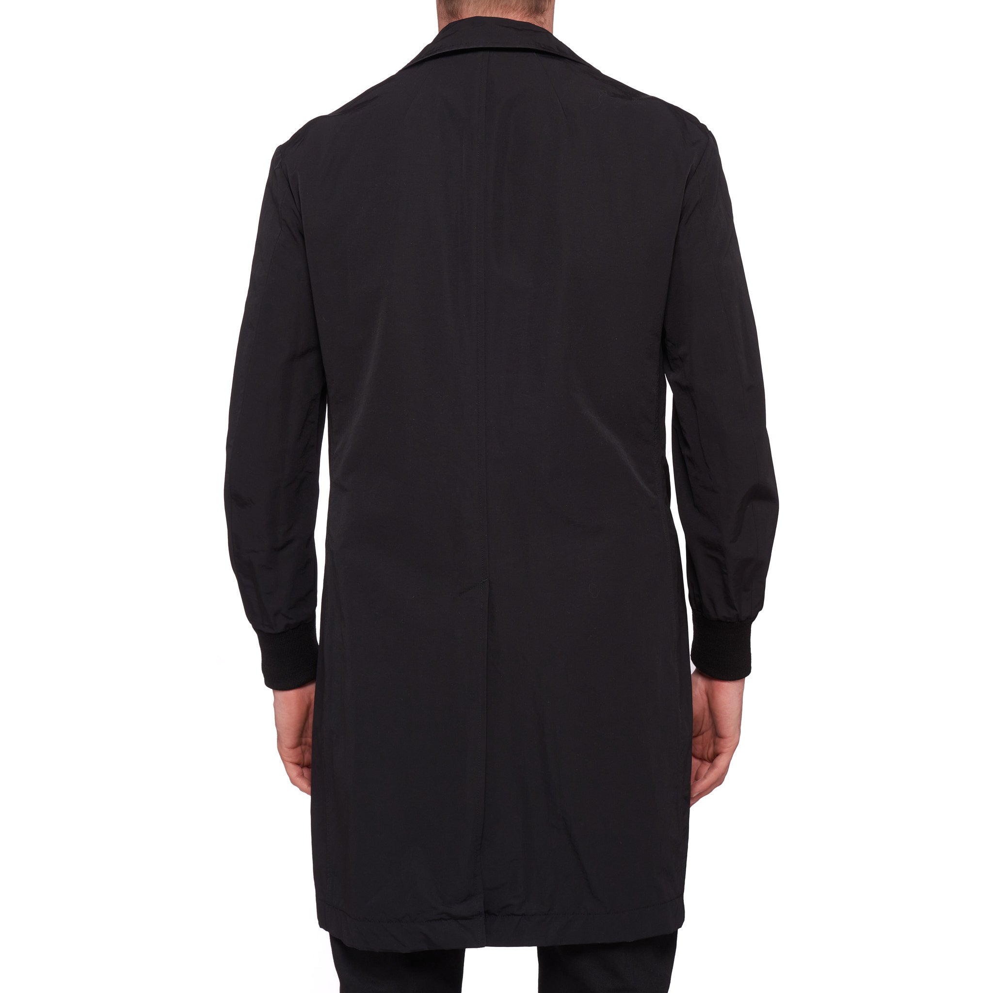 MAISON MIHARA YASUHIRO Black Satin Reversible Jacket Coat Size 46 US X ...