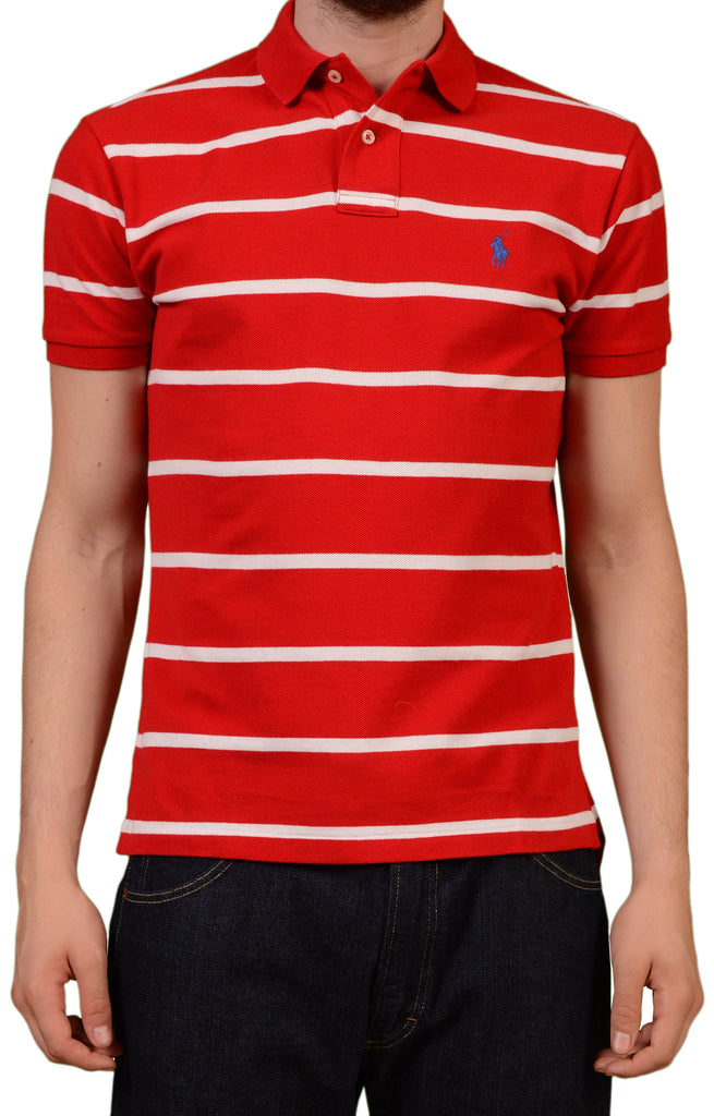 ralph lauren red striped shirt
