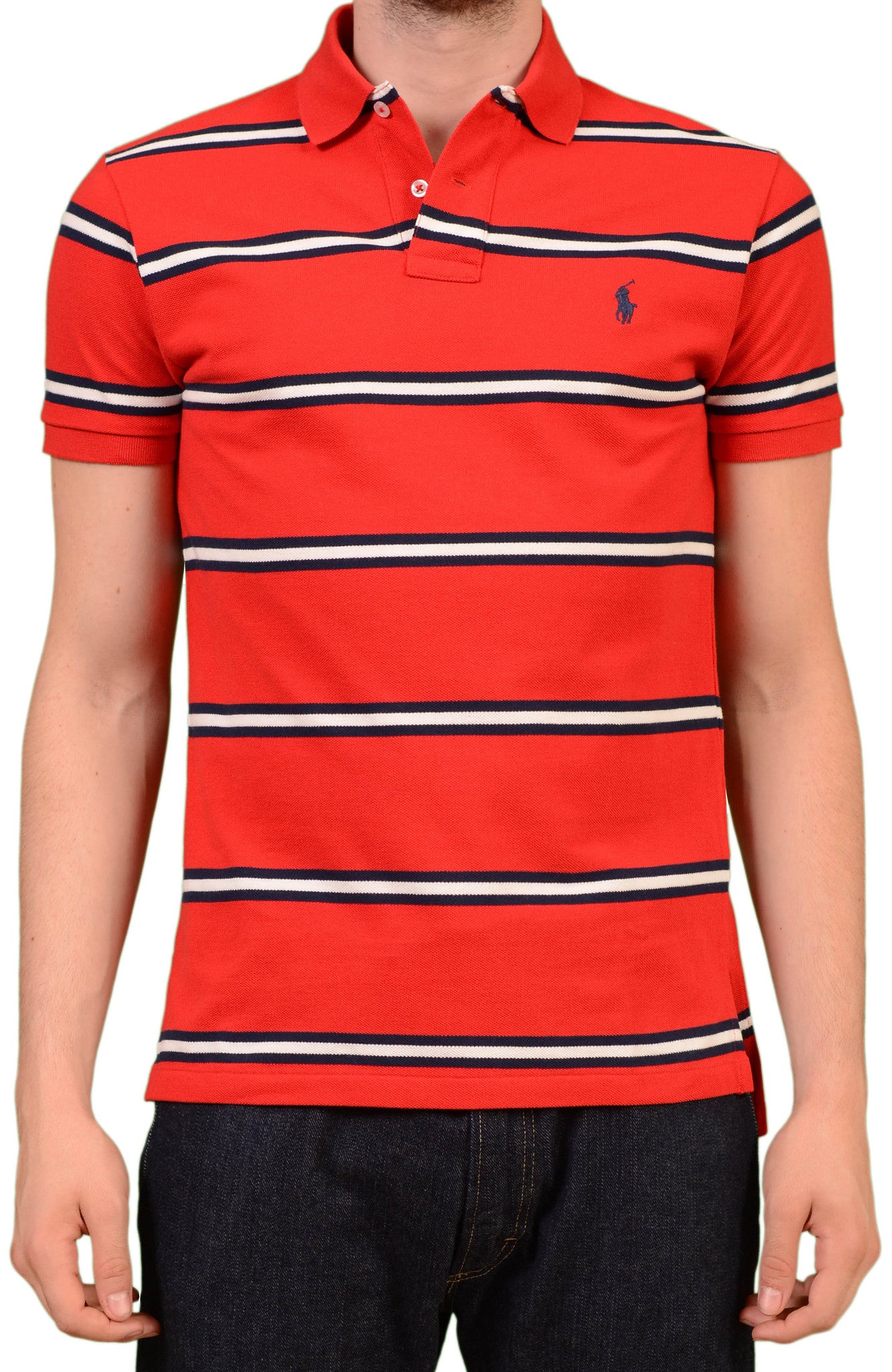 polo ralph lauren red striped shirt