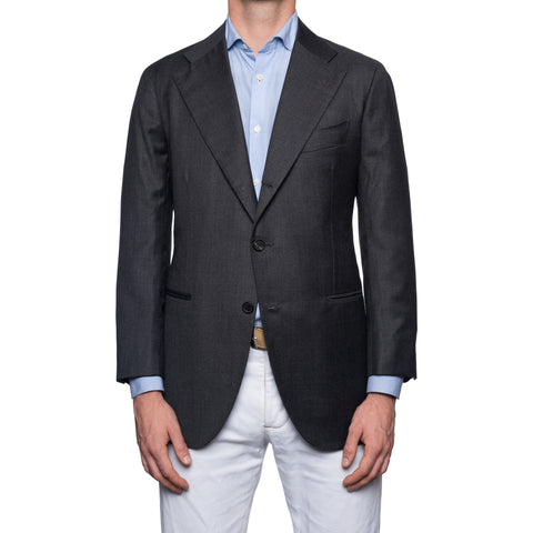 SARTORIA CHIAIA Bespoke Handmade Gray Wool Super 130's Jacket 50 NEW U ...