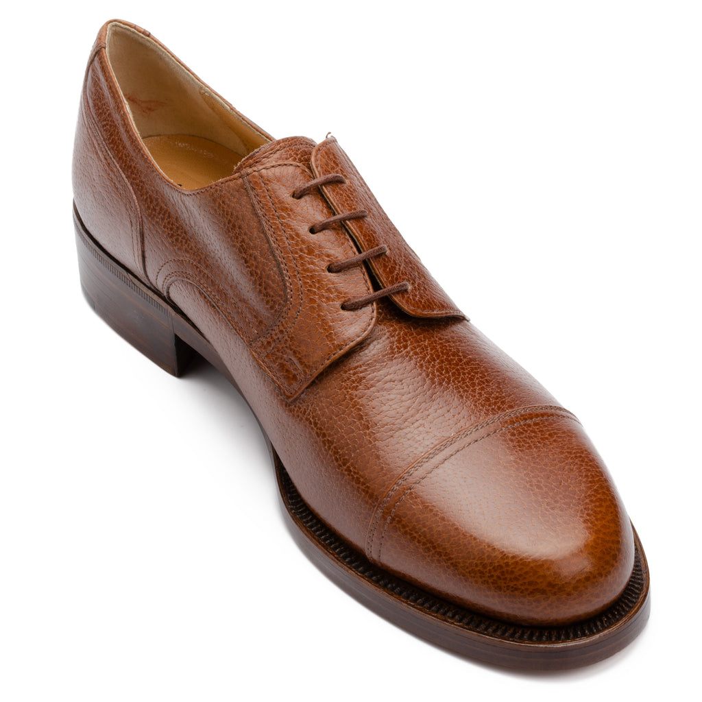 cap toe derby shoes