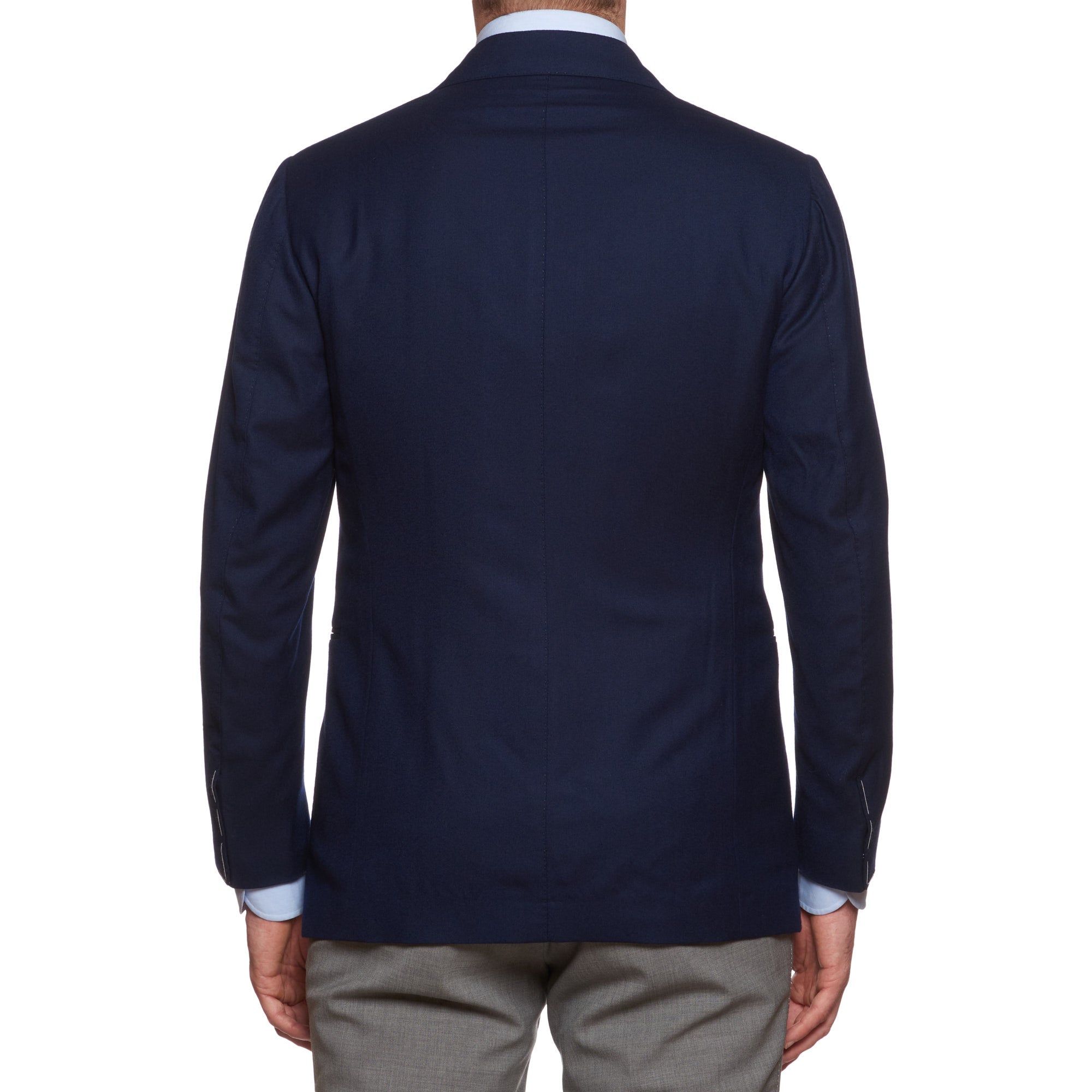 STILE LATINO Napoli Navy Blue Silk-Cotton Jacket EU 48 NEW US 38 Slim