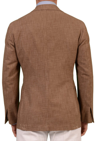Sartoria PARTENOPEA Hand Made Solid Brown Wool Jacket Sports Coat ...