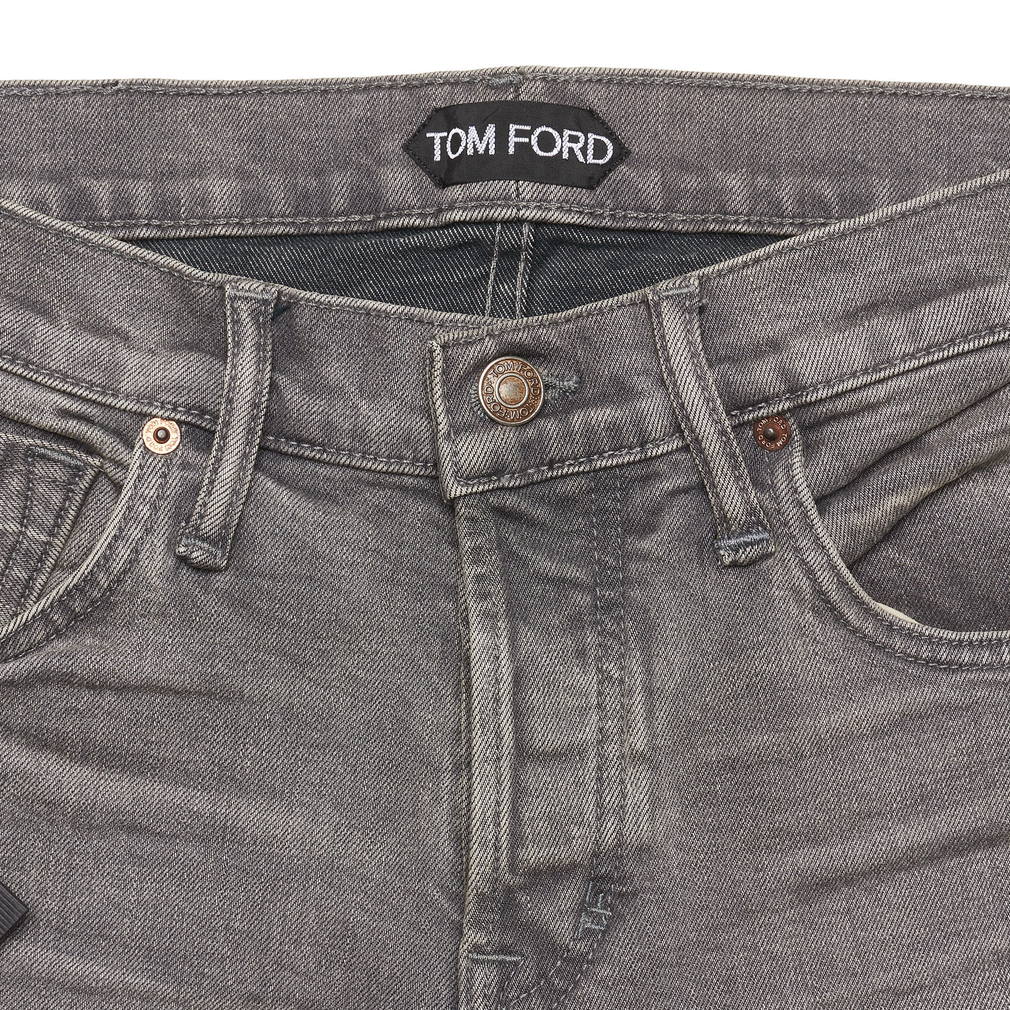 TOM FORD Gray Denim Selvedge Slim Fit Jeans Pants NEW US 29 USA Made –  SARTORIALE