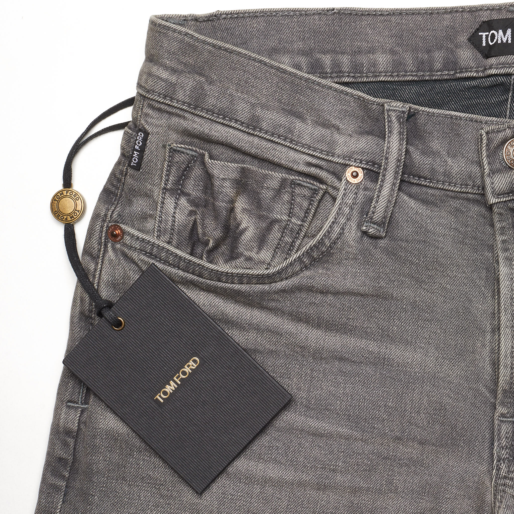 TOM FORD Gray Denim Selvedge Slim Fit Jeans Pants NEW US 29 USA Made –  SARTORIALE