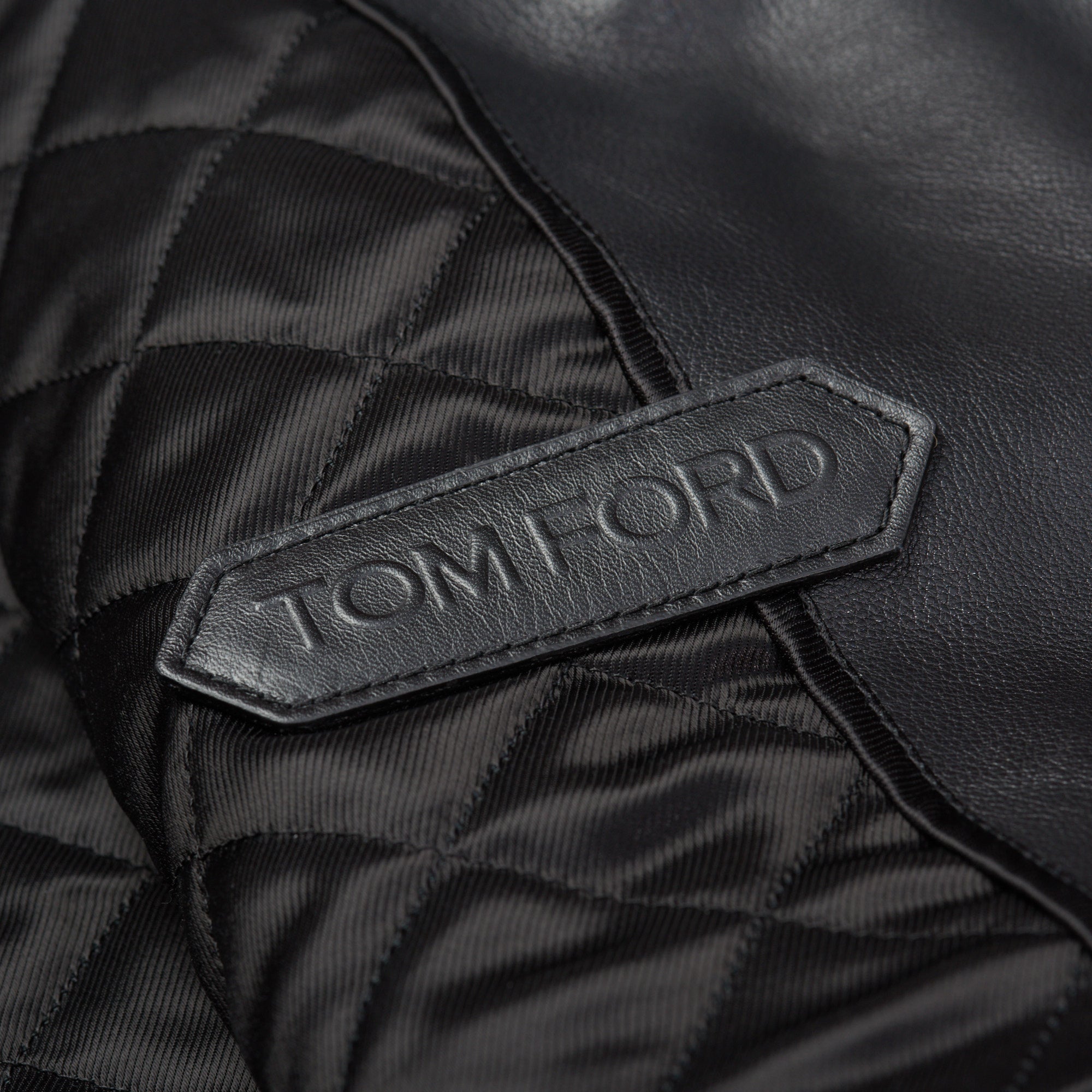 TOM FORD Black Calf Leather Motorcycle Asymmetric Biker Jacket 54 NEW –  SARTORIALE