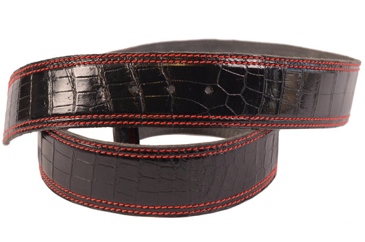 J.M. Weston Paris Leather Belt, med brown, Made in France, fit 41-45waist