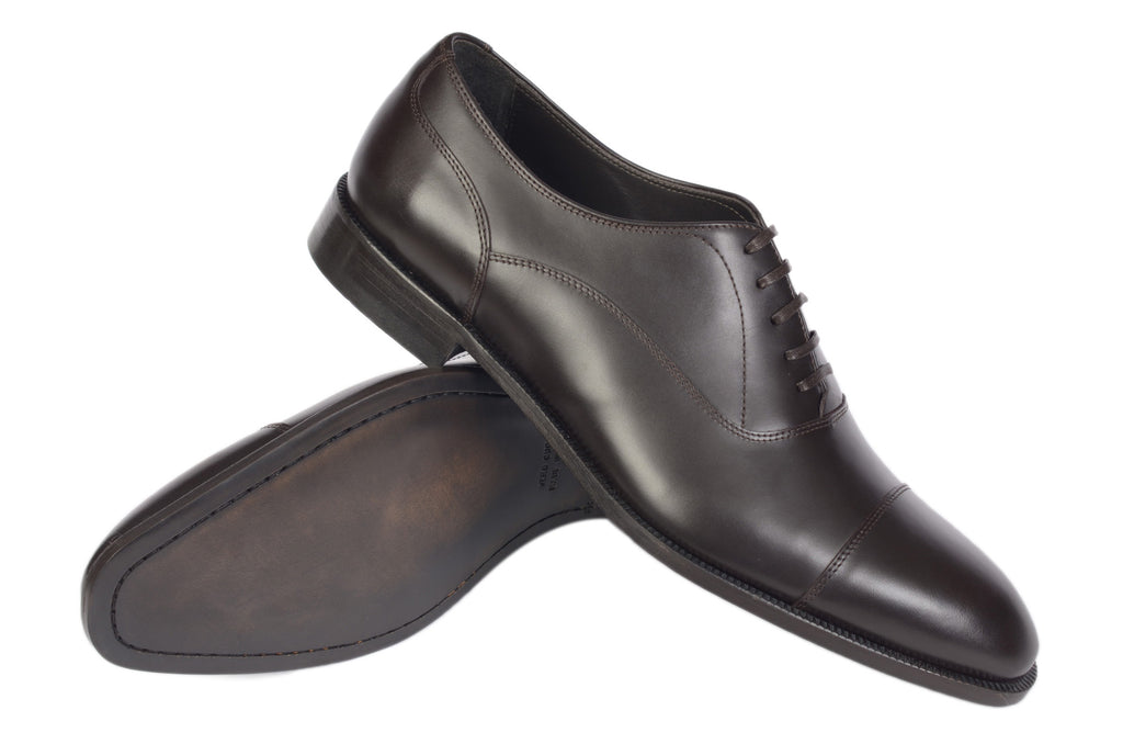 black balmoral oxford dress shoes