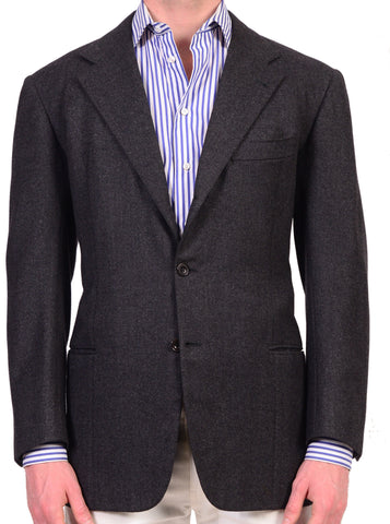 Sartoria PARTENOPEA Hand Made Brown Plaid Wool Jacket Sports Coat 50 ...