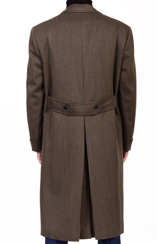 Sartoria PARTENOPEA Hand Made Solid Gray Wool Coat 48 NEW 38 – SARTORIALE