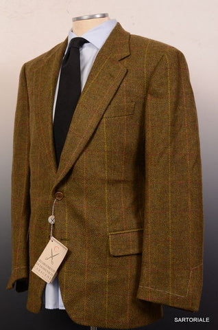 Sartoria PARTENOPEA Hand Made Gray Cotton-Wool-Cashmere Jacket 50 NEW ...
