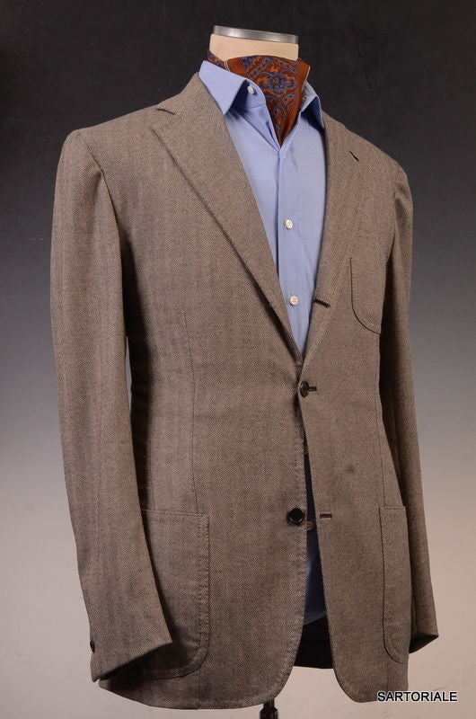 Sartoria CHIAIA Napoli Gray Wool-Cashmere Jacket 52 L NEW 40 42 Athlet ...