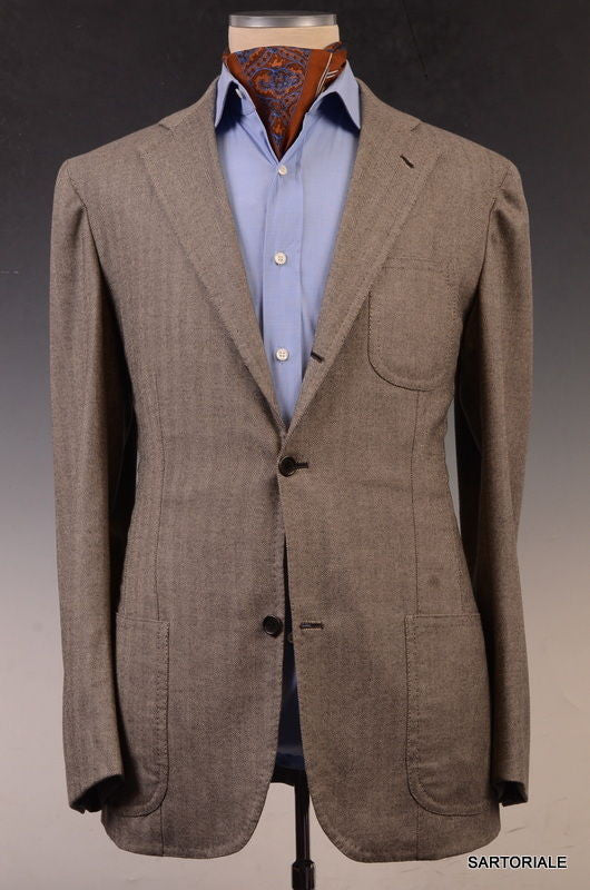 Sartoria CHIAIA Napoli Gray Wool-Cashmere Jacket 52 L NEW 40 42 Athlet ...