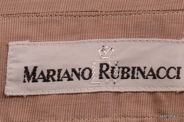 RUBINACCI Napoli Solid Brown Cotton Casual Shirt EU 43 NEW US 17 Regul ...