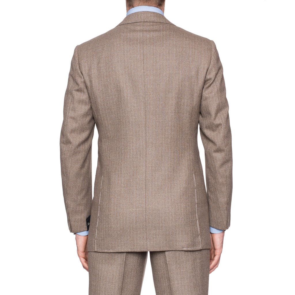 SARTORIA CESARE ATTOLINI Napoli for LORD Sand Striped Wool Suit EU 48 ...