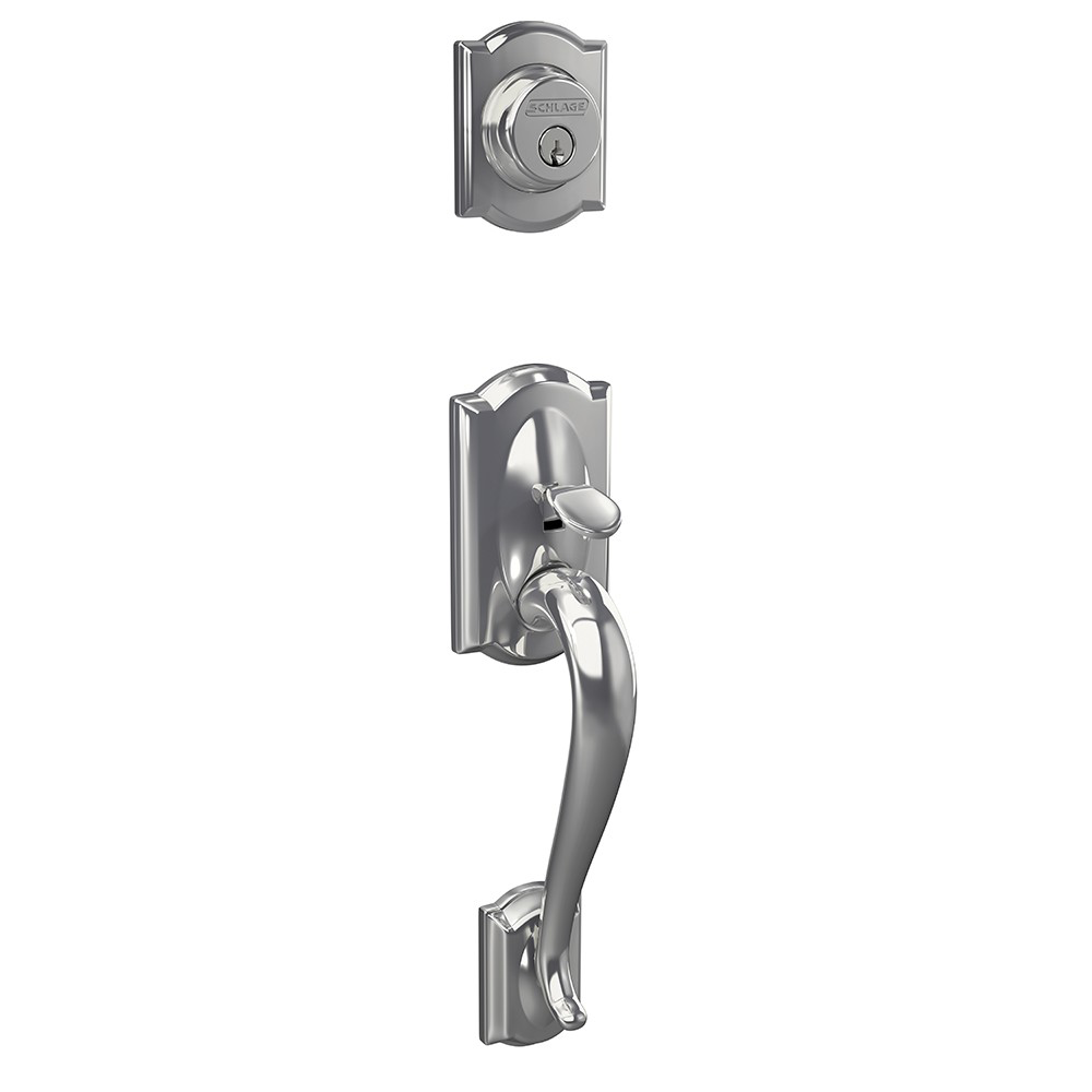 Schlage Custom™ Camelot Single Cylinder Handleset Exterior - JRD Supply ...