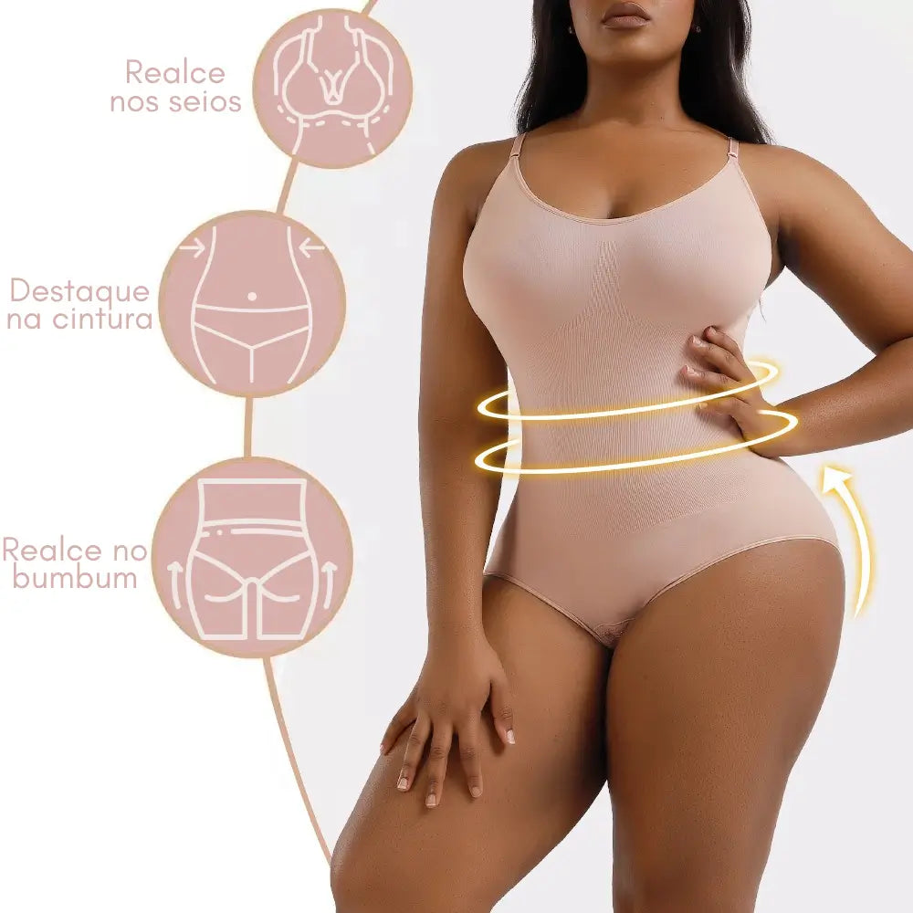 Body Modelador Slim Control Body Modelador Shaper Slim