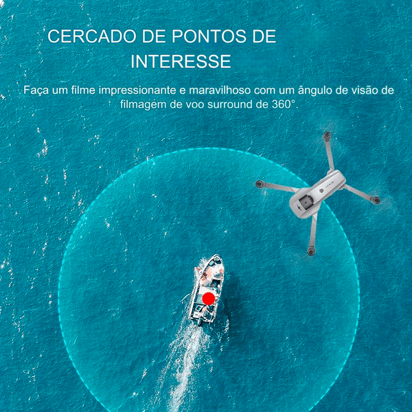 Drone com Câmera 1080P GPS WIFI e 5KM | LGraphic (+5 Brindes)