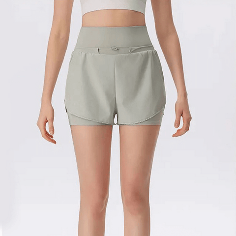 Women's Lightweight Gym High Waist Shorts for Warm Weather.