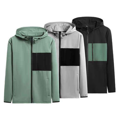 Cool Sporty Zip-Up Hooded Jacket for Men.