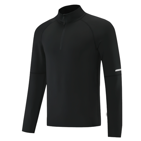 Stylish Reflective Long-Sleeves Workout Top for Men.