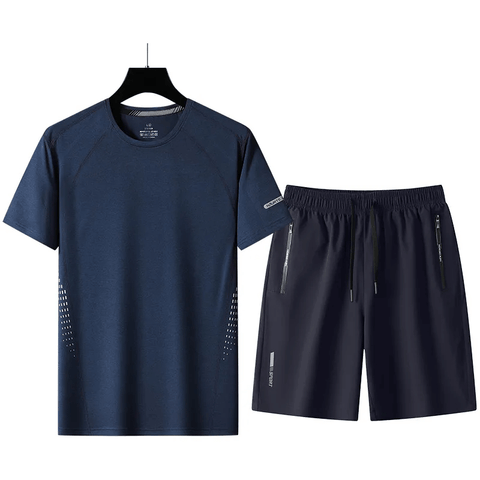 Performance Sportswear T-Shirt and Shorts Outfit.