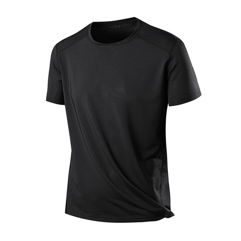 Stay Cool in Our Breathable Men's Elastic Tee.