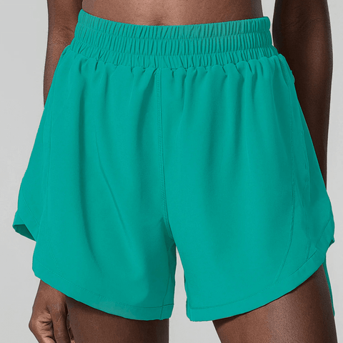 Stretch Waistband Active Shorts With Pocket.